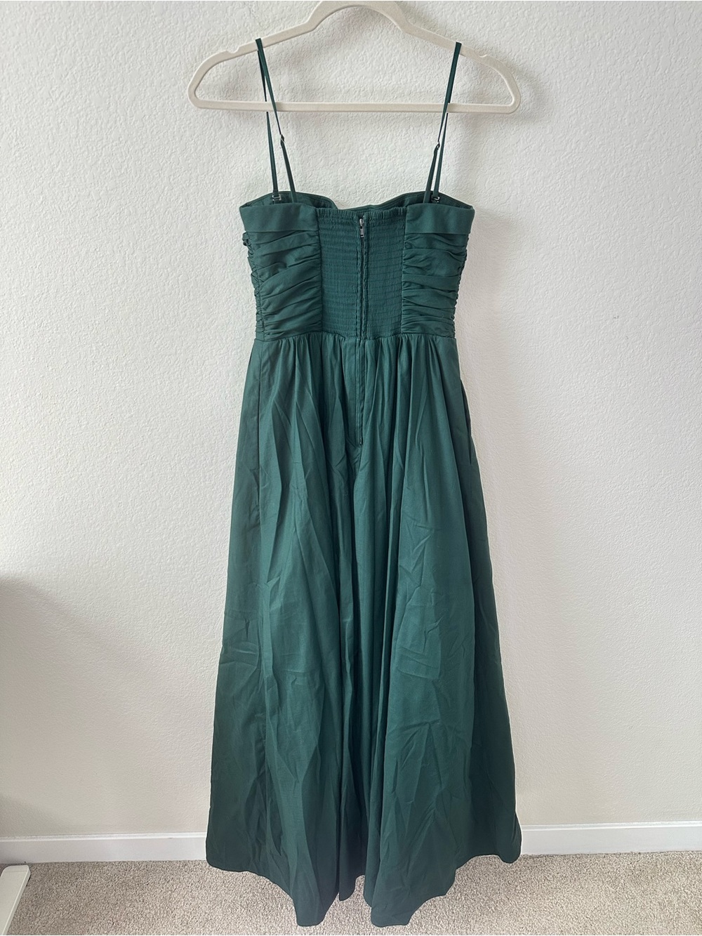 Reformation Kastoria Maxi Dress in Forest Green SZ US 4 - Picture 10 of 10